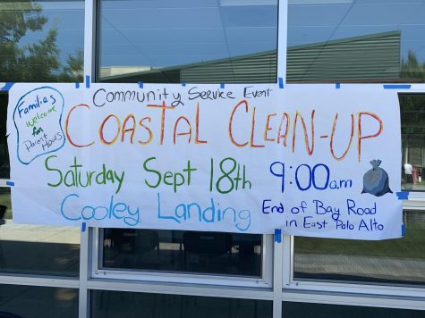 Coastal Clean Up announcement poster created by the interact club members.