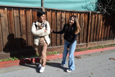 Brandon Perez and Azeneth Rocha Coronel shows off their winter fashion.